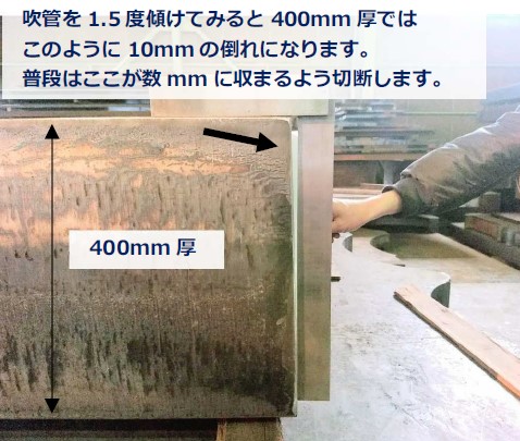 株式会社中村機材 浦安 東京 極厚 鋼板 精密 溶断 鉄 鋼材業界 用語集 面の倒れ